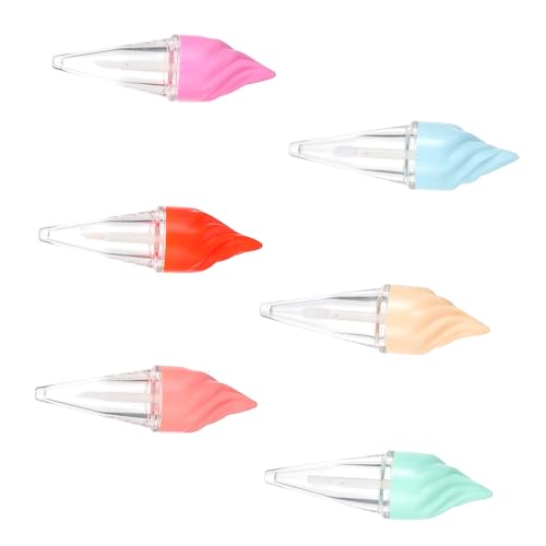 WOONEKY 18stücke Eiscreme Form Lip Gloss Röhren Zufällige Farben Leere Lippenbalsam Flaschen Für Lippenpflege Für Reisen Und Tägliche Anwendung von WOONEKY