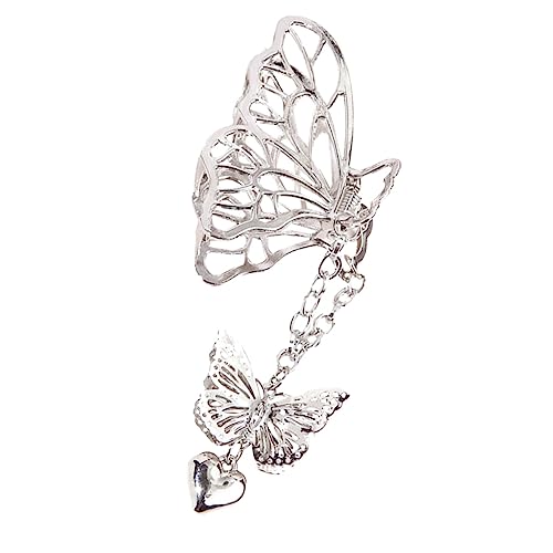 WOONEKY Metall Haarspange Frauen Kette Haarklammer Hohl Haarpin Haarschmuck Silber Rutschfeste Haarklammer Für Besondere Anlässe Geeignet Für Frauen Und Mädchen von WOONEKY