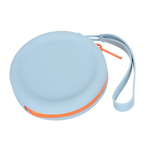 WOONEKY 1stück Runde Silikon Geldbörse Für Münzen Mini Aufbewahrungstasche Kompakte Und Stilvolle Geldbörse Für Reisen Einkaufen Und Alltag Himmelblau von WOONEKY