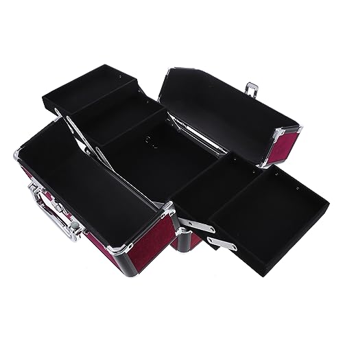 WOONEKY 1stück Tragbarer Schminkkoffer Kosmetiktasche Mit Spiegel Organizer Für Make-up Reise Und Kosmetikaufbewahrung Für Damen Und Herren von WOONEKY