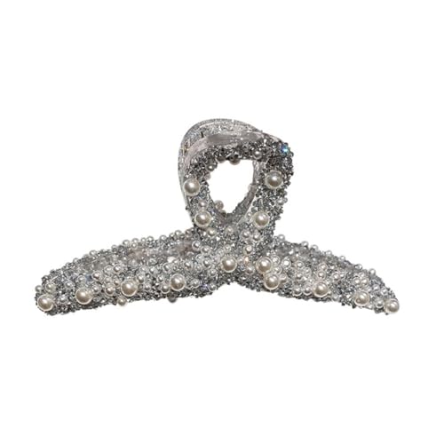 WOONEKY Entenschnabel Haarspange Für Frauen Mit Strasssteinen Leicht Und Elegant Für Hochzeiten Partys Und Feiern Als Kopfschmuck Accessoire von WOONEKY