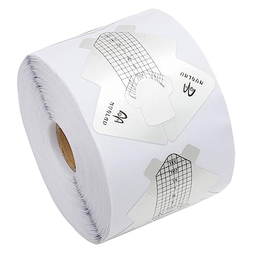 WOONEKY 1rolle Roll Mit Professionellen Nagelkunstverlängerungsleitfäden Und Aufklebern Aluminiumfolie Nail Art Sticker Für Maniküre Für Nagelstudios Und Diy-nagelprojekte von WOONEKY