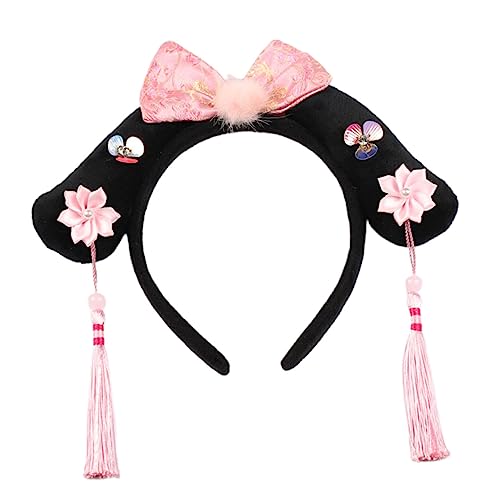WOONEKY Zarte Mädchen Stirnband Im Chinesischen Stil Blume Quaste Kopfbedeckung Kinder Kopfschmuck Komfortabel Sicher von WOONEKY