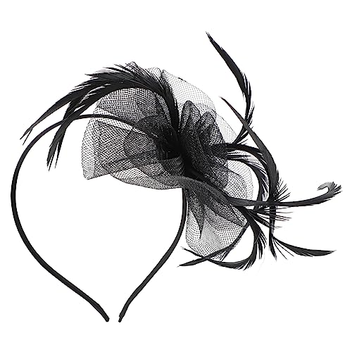WOONEKY Stirnband Aus Netzgaze Mittlere Größe Kopfbedeckung Für Tanzpartys Modisch Und Anmutig von WOONEKY
