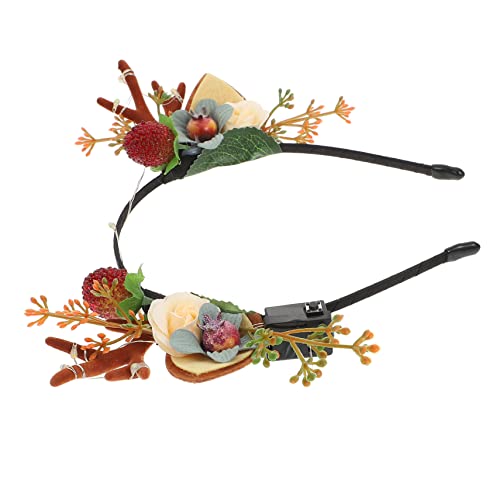 WOONEKY 1stück Kreatives Glühendes Rentiergeweih Haarband Für Festivals Und Partys Dekorativ Für Halloween Und Weihnachten von WOONEKY