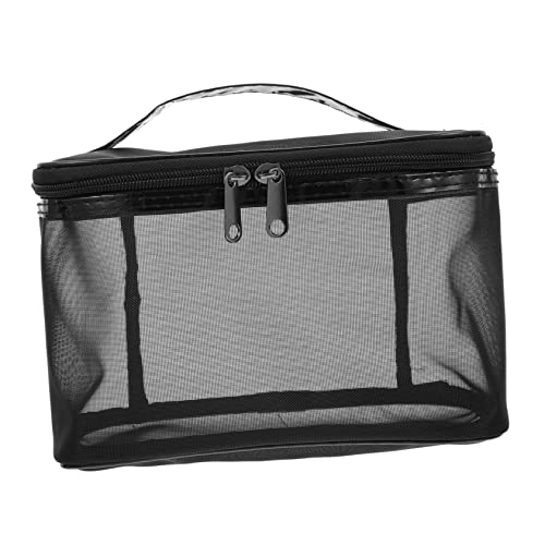 WOONEKY 1stück Große Kosmetiktasche Aus Netzmaterial Praktische Toilettentasche Für Reisen Make-up Und Pflegeprodukte Für Damen Und Herren Große Kapazität von WOONEKY