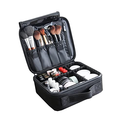 WOONEKY 1stück Oxford Cloth Makeup Tool Storage Box Tragbare Kosmetik Aufbewahrung Für Damen Leicht Zu Reinigen Und Langlebig Für Ordentliches Makeup-Setup Schwarz von WOONEKY