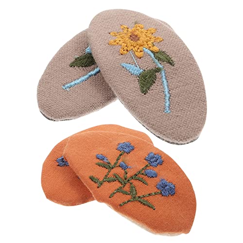 WOONEKY Charmantes Stoff-haarspangen-set Mit Druckknöpfen Vintage-blumendesign Haar-accessoires Für Damen Und Mädchen Für Einen Stilvollen Look WOONEKY Charmantes Stoff-haarspangen-set Mit Druckknöpfen Vintage-blumendesign Haar-accessoires Für Damen Und Mädchen Für Einen Stilvollen Look von WOONEKY