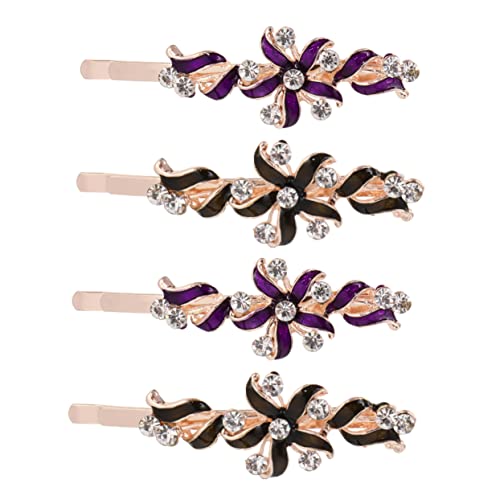 WOONEKY 2paare Haarschmuck Konfirmation Mädchen Legierung Haarclip Blumen Kopfschmuck Für Party Zeremonie Büro Schule Reisen von WOONEKY