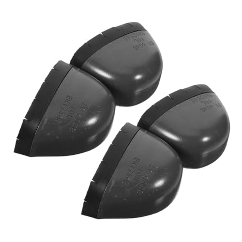 WOONEKY 2 Paare Sicherheitsschuh Zehenschutzkappen aus Kunststoff und Gummi Schutz vor Quetsch Durchstoßverletzungen Robuste Arbeitsschutz Zehenabdeckungen für Vielseitigen Einsatz im BAU von WOONEKY