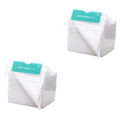 WOONEKY 2packungen Wiederverwendbar Gesichtsreinigungstücher Dicke Abnehmbare Schnell Trocknende Makeup-entferner Für Empfindliche Hautfreundlich Und Geruchlos von WOONEKY