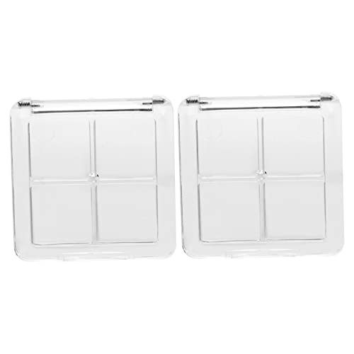 WOONEKY 2stücke Leere Lidschattenbox Mit Fächern Diy Lidschattenpaletten Leer Lidschatten-unterverpackungsboxen Für Augen-make-up von WOONEKY
