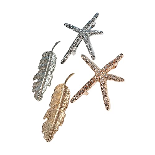 WOONEKY 2sätze Mädchen Mode Haarspangen Kreative Haarschmuck Accessoires Für Damen Haarclips Und Silber Stern Design Für Verschiedene Frisuren WOONEKY 2sätze Mädchen Mode Haarspangen Kreative Haarschmuck Accessoires Für Damen Haarclips Und Silber Stern Design Für Verschiedene Frisuren von WOONEKY