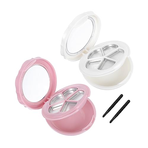 WOONEKY 2sätze Praktische Ablage Für Lidschatten Und Lippenstift Kosmetik-unterbehälter Make-up-organizer-box Lidschatten-halterung Leere Trays Für Diy Make-up von WOONEKY