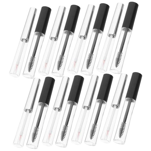 WOONEKY 2sätze Leere Mascara Tuben Nachfüllbare Lippenbalsam Behälter Aus Transparentem Material Für -projekte Und Praktische Anwendung Für Wimperncreme Und Augenbrauenpflege von WOONEKY