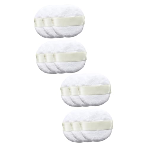 WOONEKY 20stücke Ultra-kurzplüsch Makeup Schwämmchen Für Foundation Und Concealer Weiße Kosmetik- Für Frauen Und Mädchen Wiederverwendbar Für Präzise Anwendung von WOONEKY