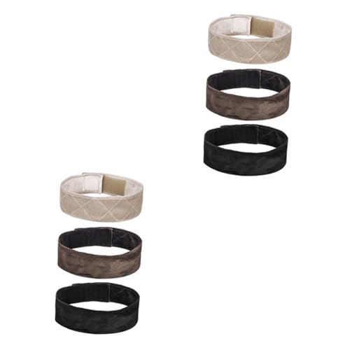 WOONEKY 6stücke Verstellbare Haarschmuck-bänder Für Damen Selbstklebende Haarbänder Fixieren Von Perücken Für Vielseitige Styles Schwarz Braun Beige von WOONEKY