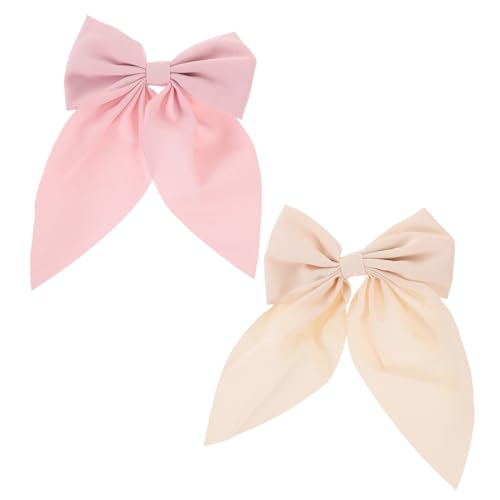 WOONEKY 2 Stck Große Haarklammer mit Schleifen design Stabile Haarklammer für Mädchen Rutschfeste Haarschmuck Haarspange Wiederverwendbar für Hochzeit Geburtstag Party und Alltag von WOONEKY