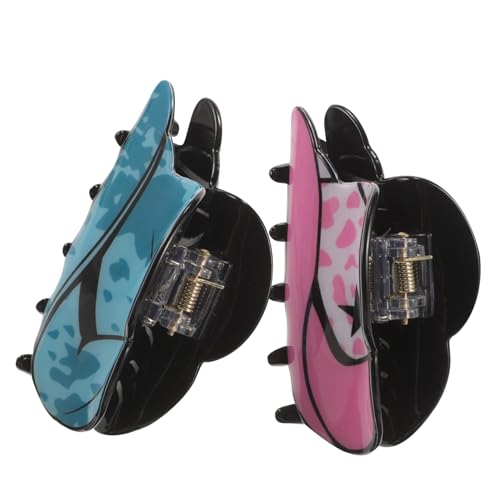 WOONEKY 2 Stck. Teiliges Kleine Haarklammern für Frauen Sichere Leichte Haar Jaw Clips mit Cowgirl Hut Design Geeignet für Dünnes und Dickes Haar Vielseitig für Geburtstag Hochzeit von WOONEKY