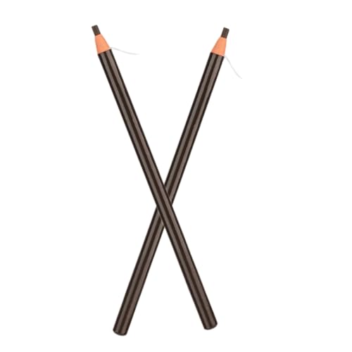 WOONEKY 2 Stück Wasserfester Augenbrauenstift Schweißfester Präzisions Augenbrauenstift Für Natürliche Augenbrauenform Langlebiger Augenbrauen Tattoo Stift Für Täglichen Gebrauch von WOONEKY