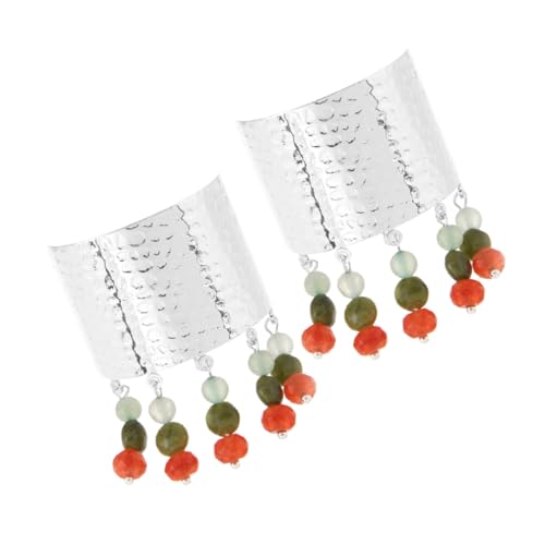 WOONEKY 2 Stück Chinesischer Ponytail Clip mit Glasperlen und Quaste Stilvolle Hautfreundliche Haarspange für Damen Accessoire für Alltag Events und Reisen von WOONEKY