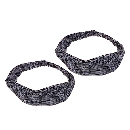 WOONEKY 2pcs Lauf Stirnband Taste Atmungsaktiv und Weich Fitness Yoga Stirnband Haar Band für Frauen von WOONEKY