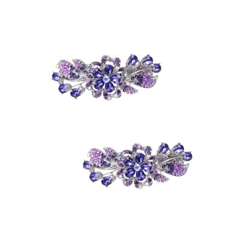 WOONEKY 2 Stücke Stilvolle Haar Klemme Strass Haar Barrettes Für Frauen Für von WOONEKY
