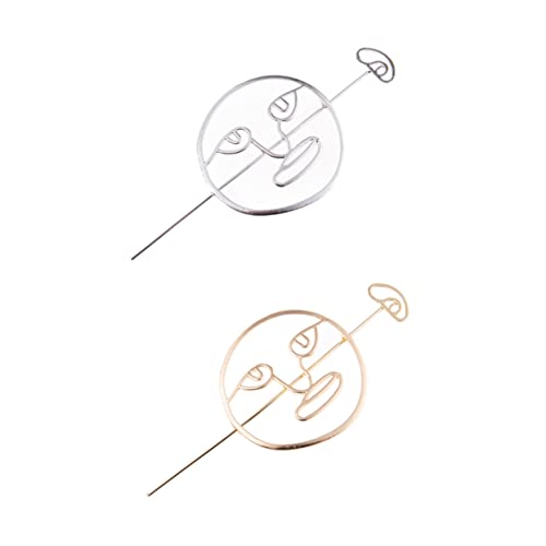 WOONEKY 2stücke Haarspange Dutt Frauen Haar Manschetten Käfige Vintage Haarclip Halter Haar Zubehör von WOONEKY