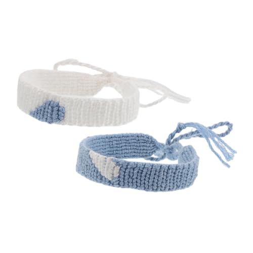 WOONEKY 2stücke Handgelenkketten Einfache Gewebte Armbänder Männerschmuck Kettenarmreif Versprechensarmband Schnürarmband Handkette Für Männer Und Frauen von WOONEKY
