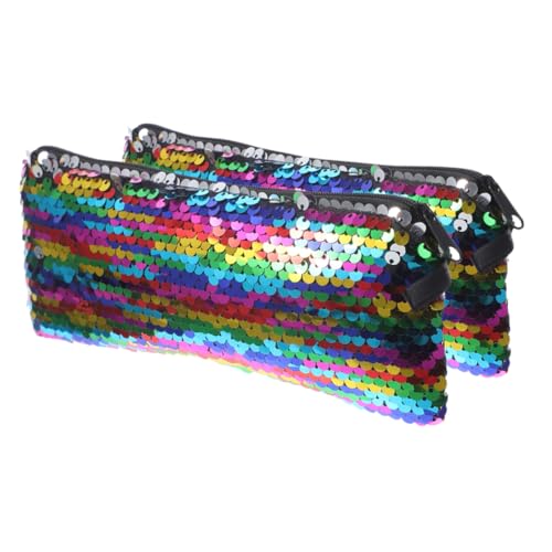 WOONEKY 2 Stück Kosmetiktasche aus Pailletten Kleine Tragbare Make Up Tasche für Damen für Reisen Kosmetik und Toilettenartikel Leicht und Vielseitig Einsetzbar WOONEKY 2 Stück Kosmetiktasche aus Pailletten Kleine Tragbare Make Up Tasche für Damen für Reisen Kosmetik und Toilettenartikel Leicht und Vielseitig Einsetzbar von WOONEKY
