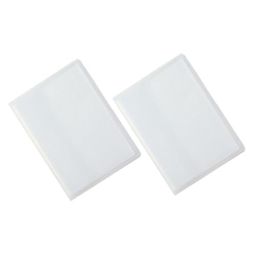 WOONEKY 2 Stück Nagelsticker Aufbewahrungsalbum mit Slots Nagelkunst Sticker Organizer Buch zum Ordnen und Schützen von Fingernagel Decals Tragbar und Kompakt für Profis und DIY Fans von WOONEKY