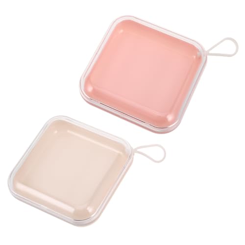 WOONEKY 2 Stück Press Nails Box Transparent Aufbewahrungsbox für Falsche Nägel Professionelle Nagelkunst Organizer Sicheres Nail Display Für Profis und Zuhause von WOONEKY