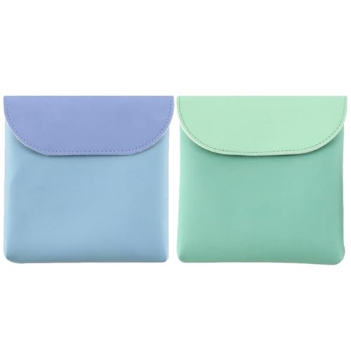 WOONEKY 2 Stück Sanitary Napkin Organizer Tasche Pu Material Kleine Aufbewahrungstasche für Binden und Tragbar Multifunktional für Damen Unterwegs WOONEKY 2 Stück Sanitary Napkin Organizer Tasche Pu Material Kleine Aufbewahrungstasche für Binden und Tragbar Multifunktional für Damen Unterwegs von WOONEKY