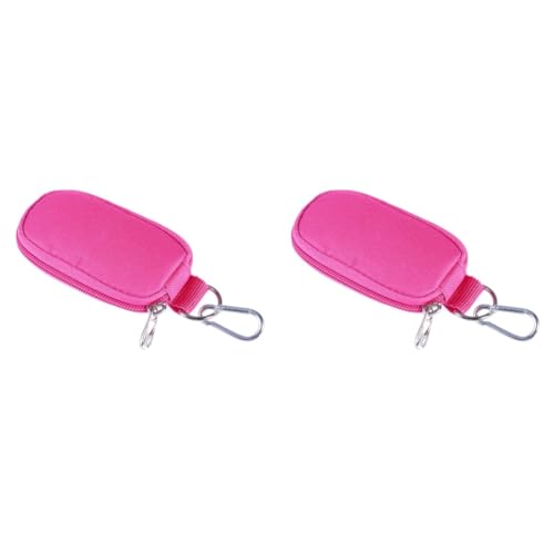 WOONEKY 2 Stück Schlüsselölbeutel Reiseetui Tragbare Tragetasche Stabiler Reißverschluss 2 Ml Für Zuhause Und Unterwegs von WOONEKY