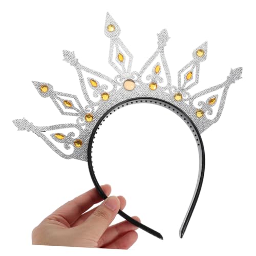 WOONEKY 2 Stück Vintage Brautkrone Stirnband Glitzernde Tiara Headpiece Damen Hochzeit Geburtstag Party Junggesellinnenabschied Elegant Retro Haarreif von WOONEKY
