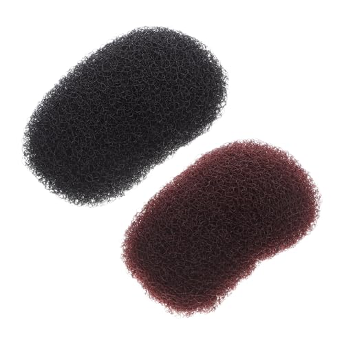 WOONEKY 2 Stück Volumen-haarclips mit Polsterung Unsichtbare Haarwurzel-lifter für Mädchen und Frauen Leichte Schnelle Styling-lösung Braun und Schwarz für Alltag und Partys von WOONEKY