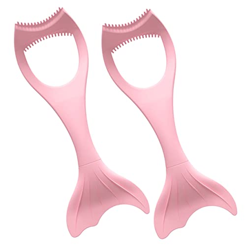 WOONEKY 2 Stück Wiederverwendbares Eyeliner Hilfe Tool aus Silikon Professioneller Eyeliner Praktisch und Langlebig Leicht zu Reinigen für Anfänger und Makeup Profis Teiliges Rosa von WOONEKY