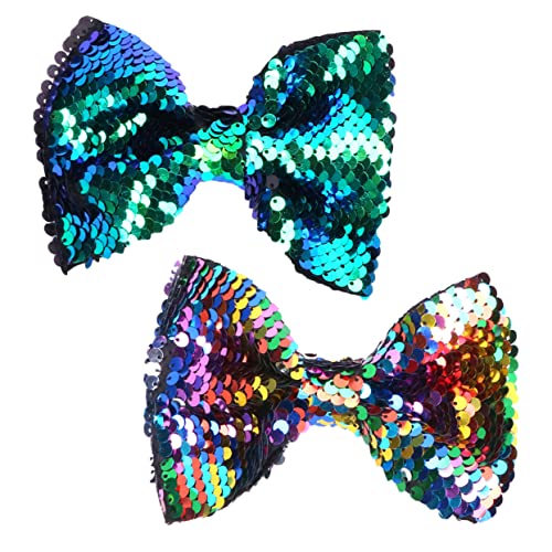 WOONEKY 2stücke Mädchen Haarspangen Bowknot Haarnadel Haarspangen Bowknot Dekorativer Kopfschmuck Für Frauen Junge Mädchen Frisur Accessoires von WOONEKY