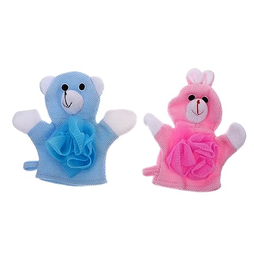 WOONEKY Badehandschuhe Für Kinder Peeling & Massage Babybadetücher von WOONEKY