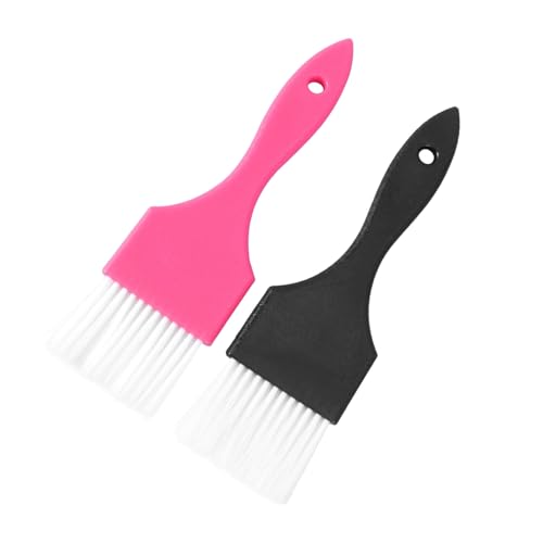 WOONEKY 2 Teiliger Haarfärbepinsel Haarfärbebrett Farbtönungspinsel Haarfärbe Set Pinsel Auf Der Haarfarbe Haarbürste Herren Haarfärbe Set Für Highlights Tönungs Bürste von WOONEKY