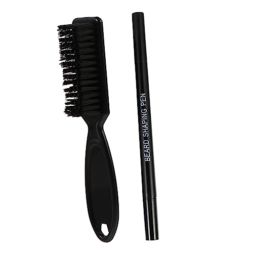 WOONEKY 2stücke Teiliges Hupe Für Bartpflege Mit Füllstift Und Bürste Präzise Bartfüllung Und Styling Für Männer Kompakt Und Einfach Zu Verwenden von WOONEKY
