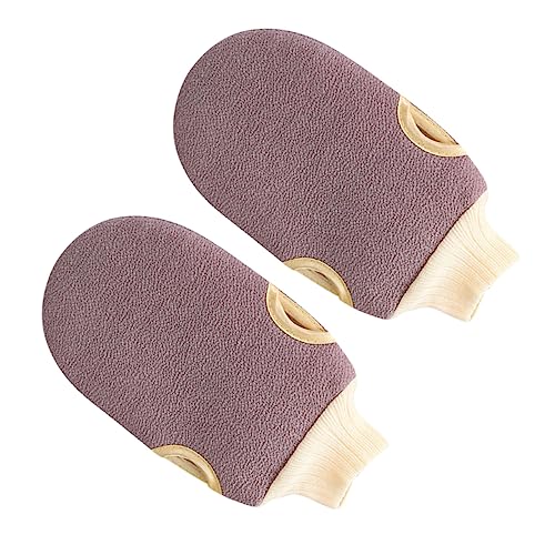 WOONEKY 2 stücke Bad Fäustling Handschuhe Peeling Handschuh Typ Waschen Handtücher Dusche Handschuhe für Männer Körper Peeling von WOONEKY