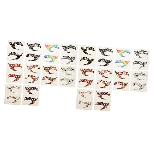 WOONEKY 20paare Temporäre Augen-make-up Aufkleber Selbstklebende Eyeliner Und Lidschatten-sticker Für Mühelose Anwendung Bei Partys Cosplay Und Besonderen Anlässen von WOONEKY