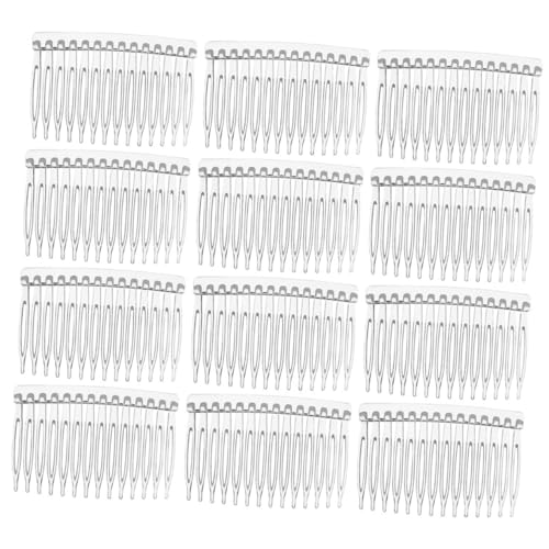 WOONEKY 20 Stck Transparentes Teiliges Haarkamm aus Kunststoff Zähne Brautschmuck für Frauen und Mädchen Dezenter Haarschmuck für Hochzeit Vielseitig und Praktisch für Festliche Frisuren von WOONEKY