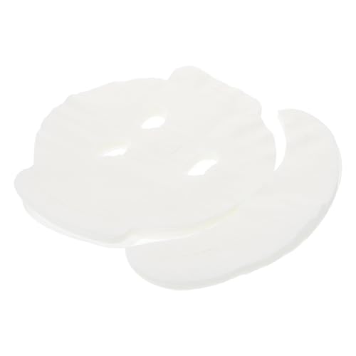 WOONEKY 20 Stk Maske Handtuch Make-up-entferner-handtücher Faserpapier Weiches Feuchtigkeitsspendendes Gesichtstuch Spa-gesichtsbehandlung Hautpflegepapier Weiß -faser von WOONEKY