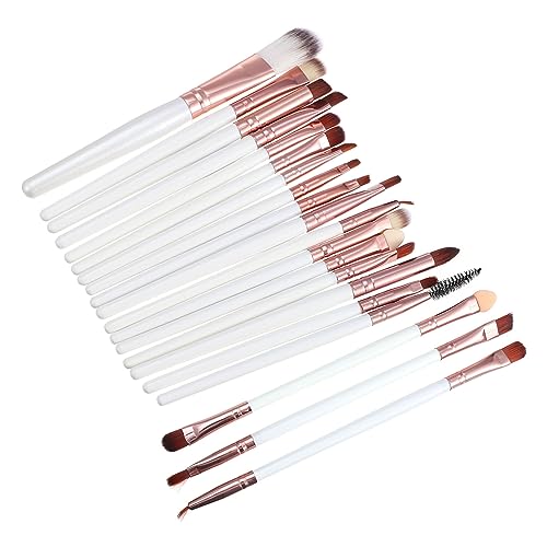 WOONEKY 20 Stück Teiliges Make Up Pinsel Set aus Synthetischen Fasern Vielseitig für Foundation Concealer Lidschatten Tragbar und Einfach zu Reinigen für Anfänger und Profis von WOONEKY
