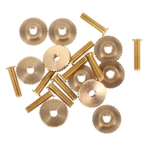 WOONEKY 20 Stück Teiliges Metall Anstecknadeln mit Schraubverschluss Sicherheitsstifte für DIY Basteln Kleidung Rucksack Zubehör Vielseitig Einsetzbar Einfach zu Befestigen von WOONEKY