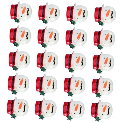 WOONEKY 20St Dekorationszubehör für Handys weihnachtliche Flatback-Verzierungen Mini-Handwerk weihnachtsdeko slico Handy-Zubehör Ornament Deko-Accessoire Kunstharz bunte DIY-Dekore Hut von WOONEKY