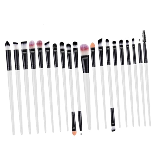 WOONEKY 20-teilige Make-up-pinsel-kollektion Komplettes Pinselset Für Lidschatten Eyeliner Und Wimpern Tragbar Leicht Zu Halten Für Damen von WOONEKY