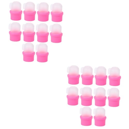 WOONEKY 20stücke Teiliges Nagellackentferner Caps Wiederverwendbare Nagelsoaker Covers Für Effektives Einweichen Von Gelnägeln Und Nail Polish Remover Pads Langlebig Und Komfortabel Der von WOONEKY